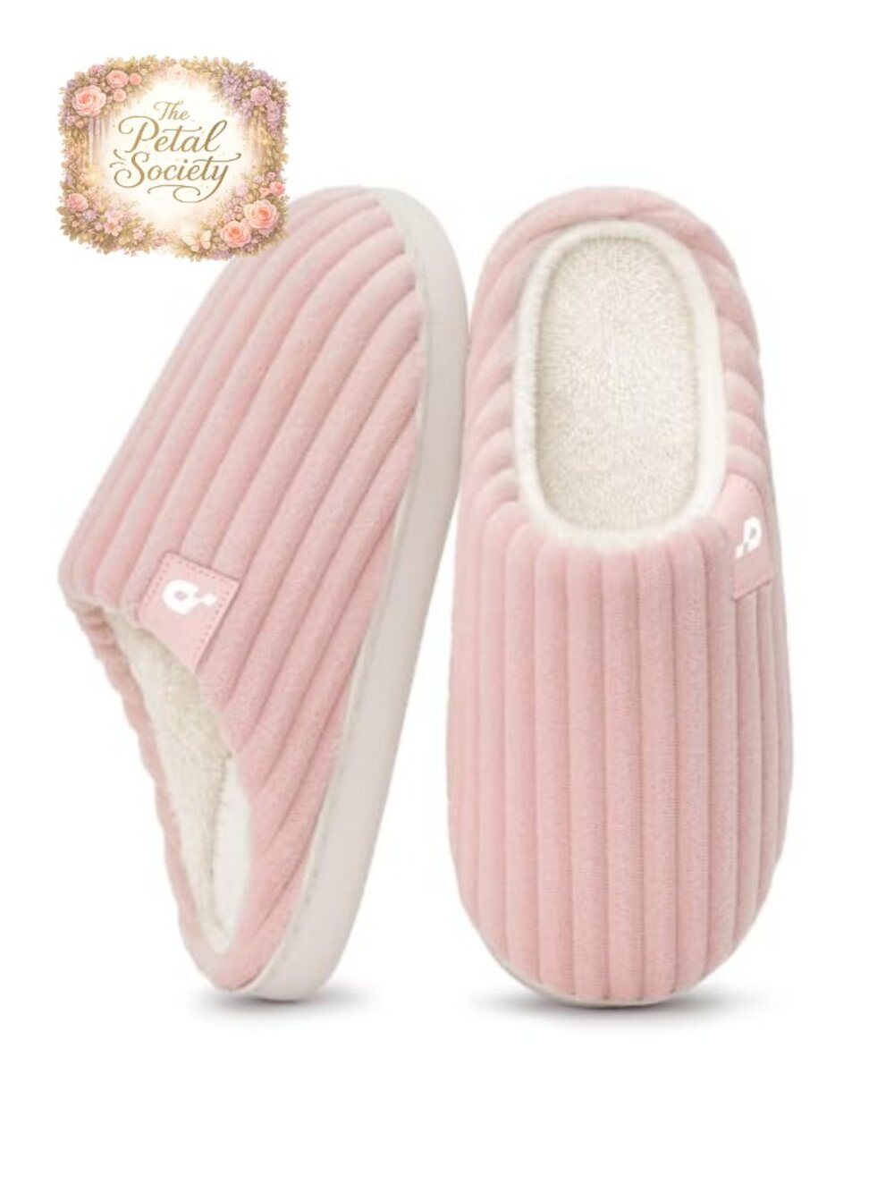 Donpapa Women's Fuzzy Memory Foam Corduroy House Slippers Cozy Warm